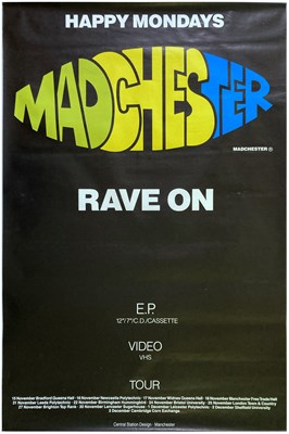 Lot 94 - The Happy Mondays 1989 Madchester/Rave On Promo & Tour Poster (UK)