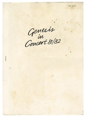 Lot 105 - Genesis 1981 Tour Map Book (Europe)