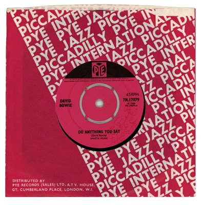 Lot 15 - David Bowie Autographed Do Anything You Say Single (UK)