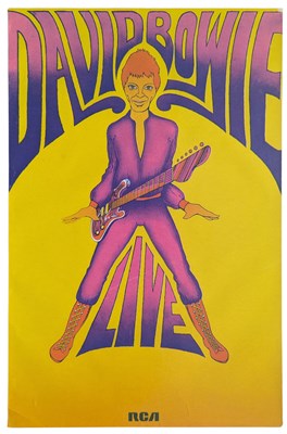 Lot 16 - David Bowie Live Ziggy Stardust 1972 RCA Records Tour Promotional Poster (UK)