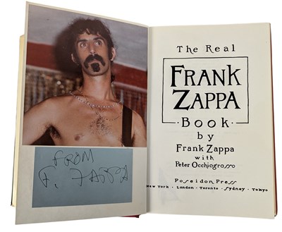 Lot 24 - The Real Frank Zappa 1989 Signed Hardback Book (USA)