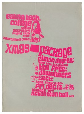 Lot 25 - Free Ealing Tech College London 1968 Concert Poster (UK)