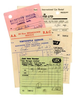 Lot 31A - Jimi Hendrix First European Tour 1967 Receipts Collection (UK)