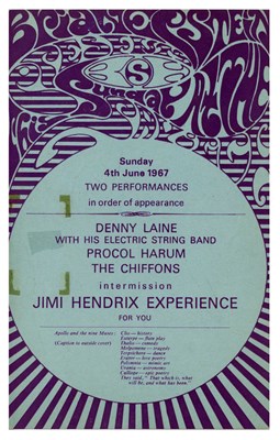 Lot 32 - The Jimi Hendrix Experience 1967 Saville Theatre Concert Programme & Ticket Stub (UK)