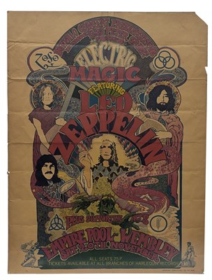 Lot 42 - Led Zeppelin 1971 Empire Pool Wembley Concert Poster (UK)