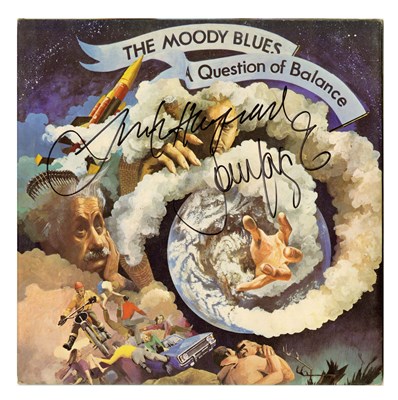 Lot 47 - Justin Hayward & John Lodge Signed The Moody Blues A Question Of Balance LP (UK)