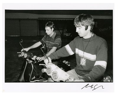 Lot 52 - Oasis 1990s Michael Spencer Jones Signed Photographs (UK)