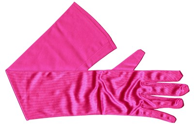 Lot 60 - Jarvis Cocker 2023 Hammersmith Apollo Stage Worn Pink Silk Glove (UK)