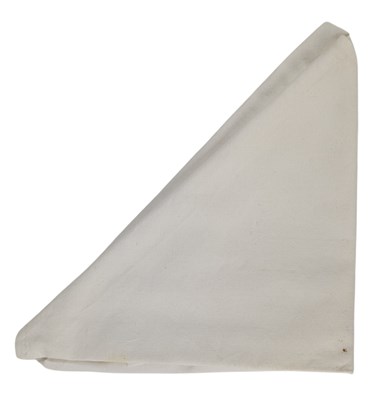 Lot 65 - Freddie Mercury Owned White Cotton Napkin (UK)