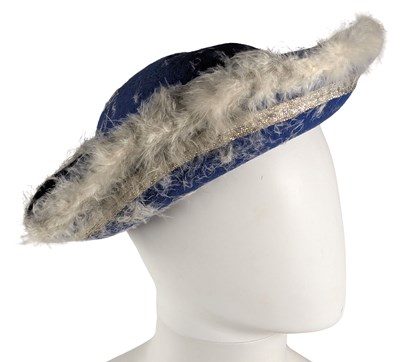 Lot 66 - Freddie Mercury Owned Blue Tricorn Hat Very Silly Hat Party (UK)