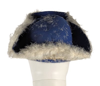 Lot 66 - Freddie Mercury Owned Blue Tricorn Hat Very Silly Hat Party (UK)