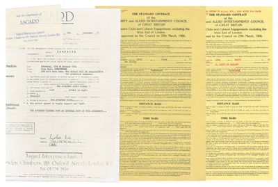 Lot 115 - Hawkwind 1970s Performance Contract Collection (UK)