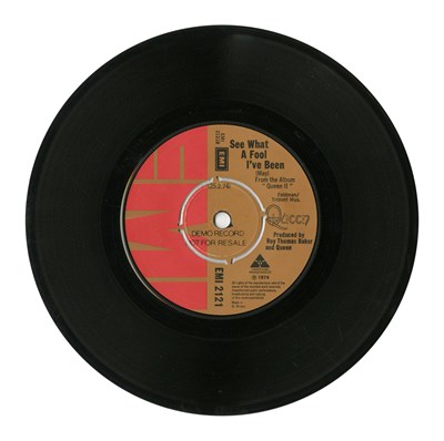 Lot 71 - Queen Seven Seas Of Rhye 7 Inch Demonstration Record (UK)
