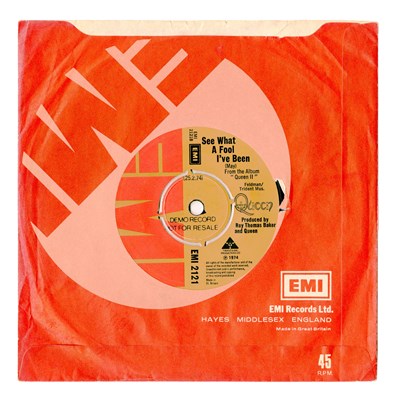 Lot 71 - Queen Seven Seas Of Rhye 7 Inch Demonstration Record (UK)