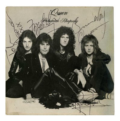 Lot 76 - Queen 1975 Autographed Bohemian Rhapsody Single (UK)