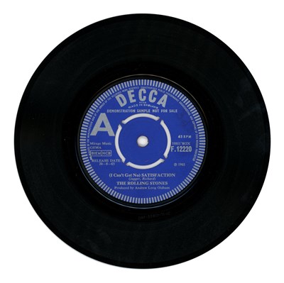 Lot 84 - Rolling Stones Decca 7 Inch A-Label Demonstration Record Collection (UK)