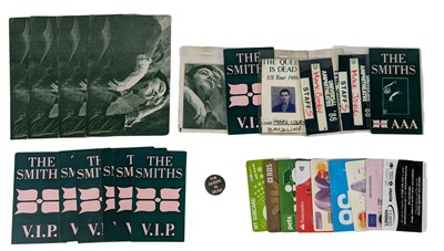 Lot 89 - The Smiths CDs, Postcards, Concert Passes & Promotional T-Shirt (UK)