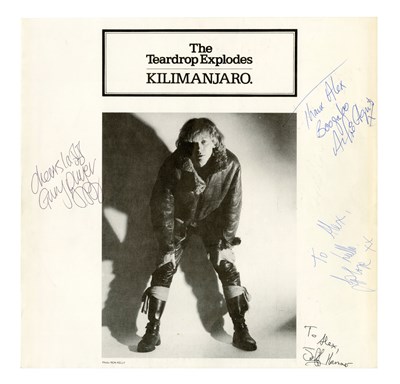 Lot 94 - The Teardrop Explodes Kilimanjaro Signed LP Sleeve (UK)