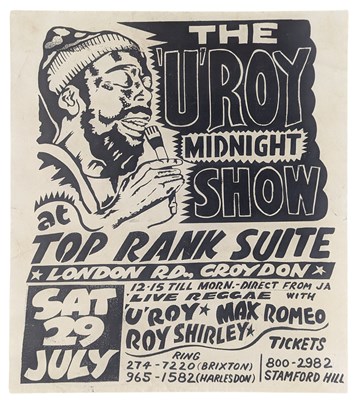 Lot 99 - U-Roy Midnight Show 1972 Top Rank Suite Croydon Concert Poster (UK)