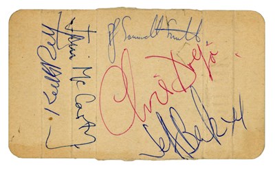 Lot 103 - The Yardbirds 1960s Kirkaldy Autographs (UK)