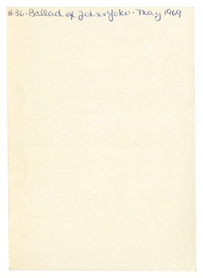 Lot 144 - The Beatles & Yoko Ono 1969 Ballad of John & Yoko Linda McCartney Photograph (UK)