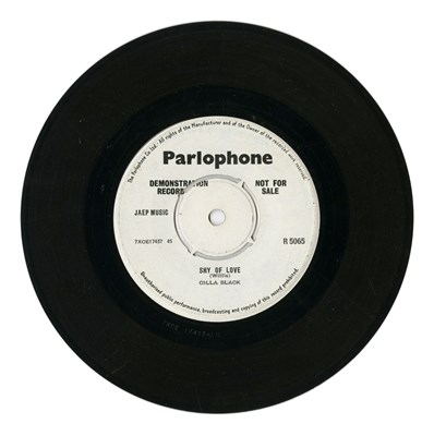 Lot 171 - Cilla Black A Label Parlophone Demonstration Records (UK)