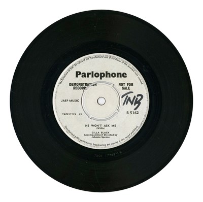 Lot 171 - Cilla Black A Label Parlophone Demonstration Records (UK)
