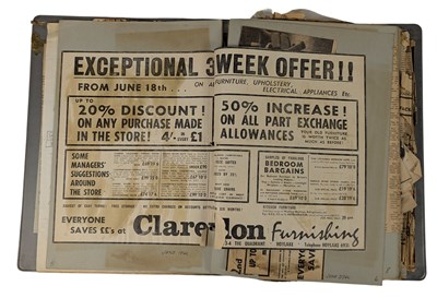 Lot 176 - Clive Epstein Clarendon Furnishing 1969 Signed Letter & Newspaper Adverts (UK)