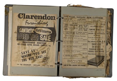 Lot 176 - Clive Epstein Clarendon Furnishing 1969 Signed Letter & Newspaper Adverts (UK)