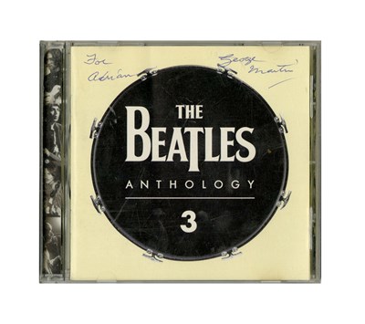 Lot 178 - The Beatles Anthology 3 George Martin Signed CD (UK)