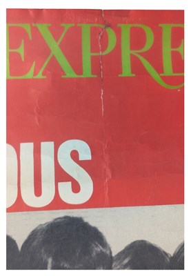 Lot 205 - The Beatles L’Express Newspaper 1965 Promotional Poster (France)