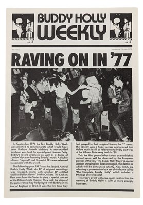 Lot 224 - Buddy Holly Week 1978 Promotional Press Kit (UK)