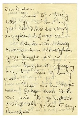 Lot 242 - Louise Harrison 1965 Handwritten Letter To A Fan With Photographs (UK)