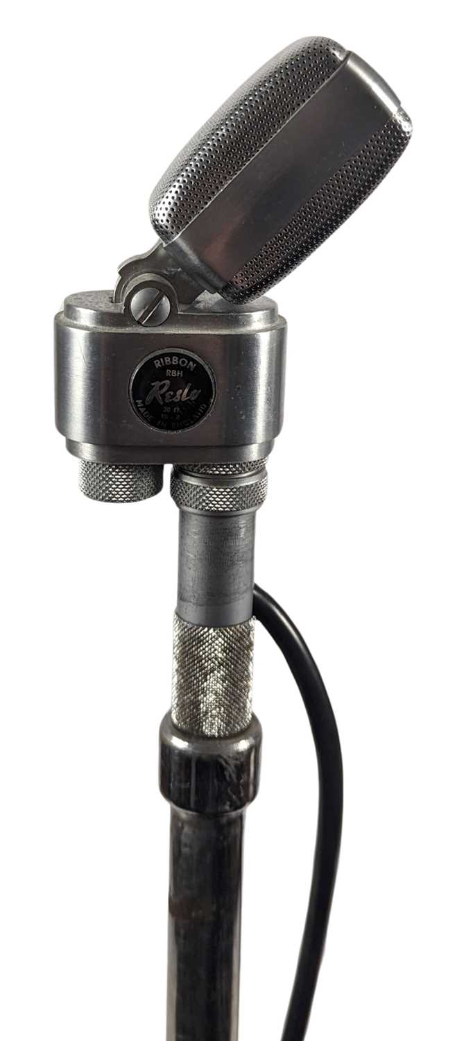 Lot 255 - Johnny ‘Guitar’ Byrne Owned Ribbon Reslo Microphone (UK)