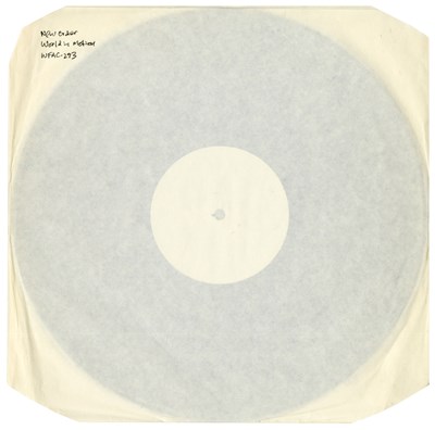 Lot 160 - New Order 12 Inch World In Motion FAC 293 Test Pressing Rob Gretton Collection (UK)