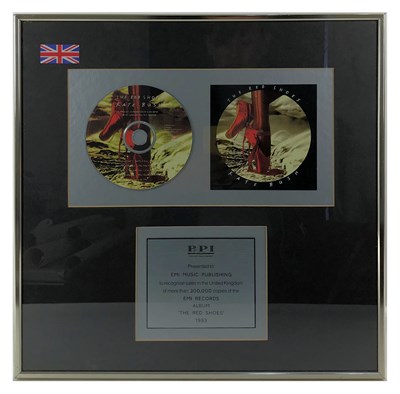 Lot 162 - Kate Bush Red Shoes 1993 BPI 300,000 Copies Award Presented To EMI Music Publishing (UK)