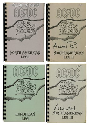 Lot 2 - AC/DC 1990/1991 The Razors Edge Tour Itineraries (USA/Europe)