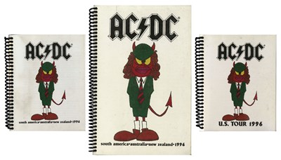 Lot 3 - AC/DC 1996 Ballbreaker Tour Itineraries (USA/Australia/New Zealand)