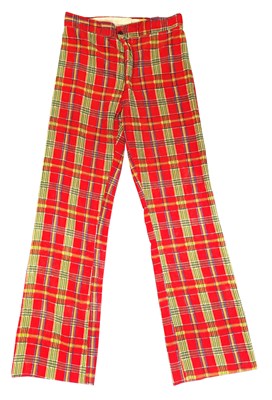 Lot 180 - Marc Bolan Owned & Worn Tartan Trousers (UK)