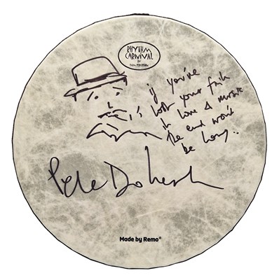 Lot 207 - Pete Doherty Signed Remo Drum (UK)