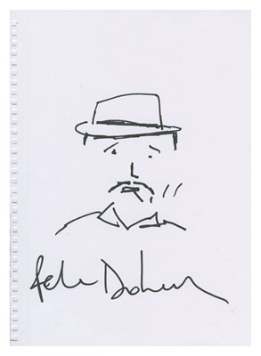 Lot 208 - Pete Doherty Signed Sketch (UK)