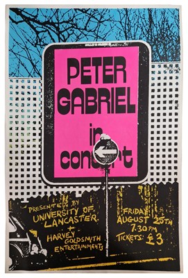 Lot 209 - Peter Gabriel 1978 Lancaster University Concert Poster (UK)