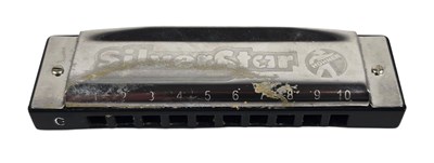 Lot 213 - Peter Green Owned Silver Star Harmonica (UK)