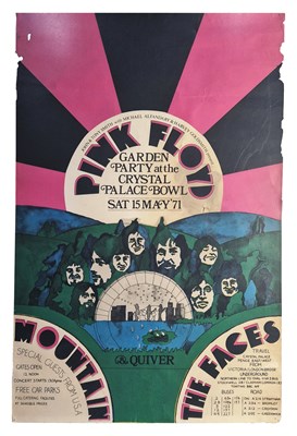 Lot 219 - Pink Floyd 1971 Garden Party Concert Poster (UK)