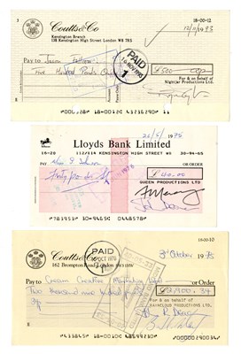 Lot 227 - Queen Signed Cheque Collection (UK)