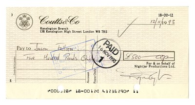 Lot 227 - Queen Signed Cheque Collection (UK)