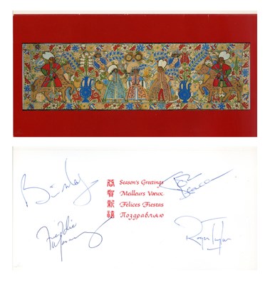 Lot 228 - Queen 1980s Autographed Christmas Card (UK)