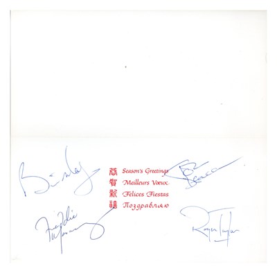 Lot 228 - Queen 1980s Autographed Christmas Card (UK)