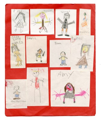 Lot 9 - Amy Winehouse 1988/1989 Primary School Self-Portrait (UK)