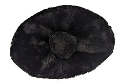 Lot 248 - Freddie Mercury Owned Fur Beret Hat Very Silly Hat Party (UK)
